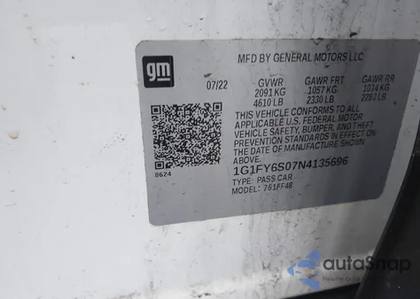 2022 Chevrolet Bolt Euv Fwd Lt from USA, damaged, VIN 1G1FY6S07N4135696